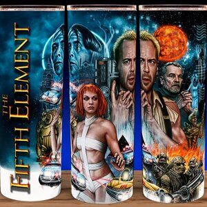 The Fifth Element 90s Bruce Willis SciFi Movie Cup Mug Tumbler 20oz
